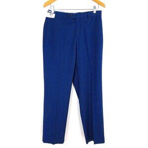 Ralph Lauren Dress Pants Size 32x30 Blue Flat Front